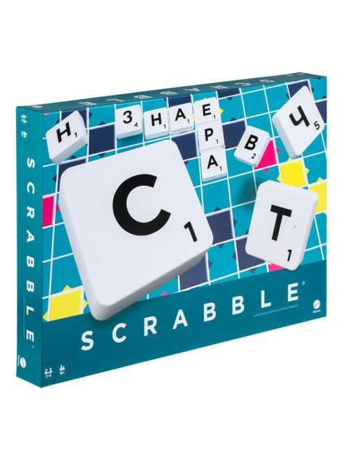 Класическа и забавна семейна настолна игра Scrabble Original Mattel, 36.5x4x26.5cm