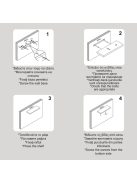 Универсален рафт за стена от дърво, До 3 кг., 48 x 10 x 4 cm