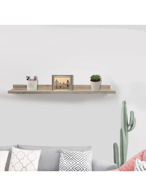 Универсален рафт за стена от дърво, До 3 кг., 48 x 10 x 4 cm