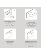 Универсален рафт за стена от дърво, До 6 кг., 60x23.5x3.8 cm, Дъб или Тъмен орех