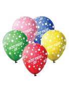 Комплект балони (10ч) Честит Рожден Ден, Латекс, Nappy Birthday balloon set, 35 cm
