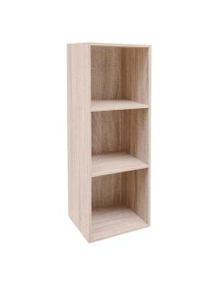   Поставка за книги - дървена етажерка (MDF) с 3 подвижни рафта, 30×23.5×89 см