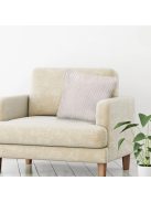 Декоративна калъфка за възглавница, 45x45см, Кадифе, Ватирана, Екрю