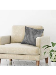   Декоративна калъфка за възглавница, 45x45см, Кадифе, Ватирана, Сива