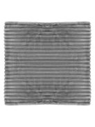 Декоративна калъфка за възглавница, 45x45см, Кадифе, Ватирана, Сива