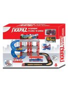  Детски паркинг - гараж на 2 нива и с 2 колички, 37 части,  40x5x30 cm, 3+ години