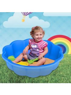   Пясъчник за деца, Цвете, 75х20см., Син	