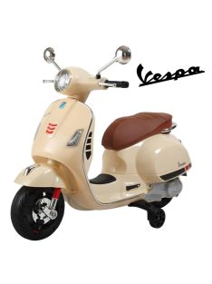   Електрически скутер Vespa, 6V, 30 W, 102x50x75см, До 30 кг, Бежов, 3+години