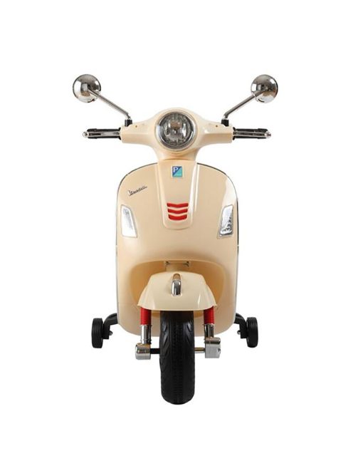 Електрически скутер Vespa, 6V, 30 W, 102x50x75см, До 30 кг, Бежов, 3+години