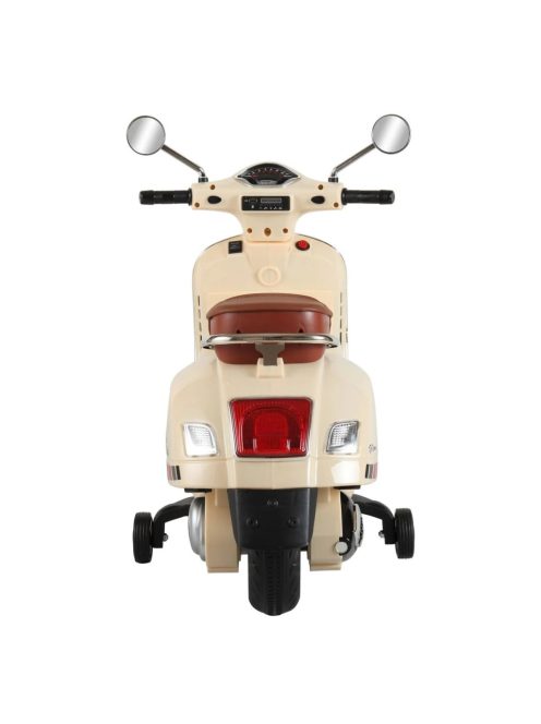 Електрически скутер Vespa, 6V, 30 W, 102x50x75см, До 30 кг, Бежов, 3+години