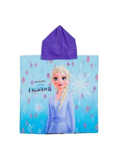   Детско пончо Disney Frozen, 55x110 см, 2+ години, Лилав