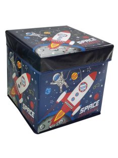   Кутия за съхранение - табуретка с капак Космос, Space, 30х30х30 см