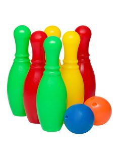   Детска игра БОУЛИНГ с 6 кегли и 1 топка, 23х20х12 cm
