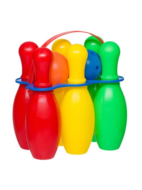 Детска игра БОУЛИНГ с 6 кегли и 1 топка, 23х20х12 cm