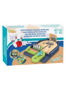   Детска игра БОУЛИНГ на маса 10 кегли и 2 топка, 24x15 cm