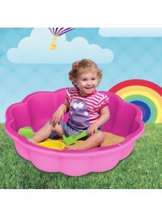   Пясъчник за деца, Цвете, 75х20см., Розов