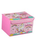 Кутия за съхранение с капак Еднорог, Unicorn, 40x30x25 см