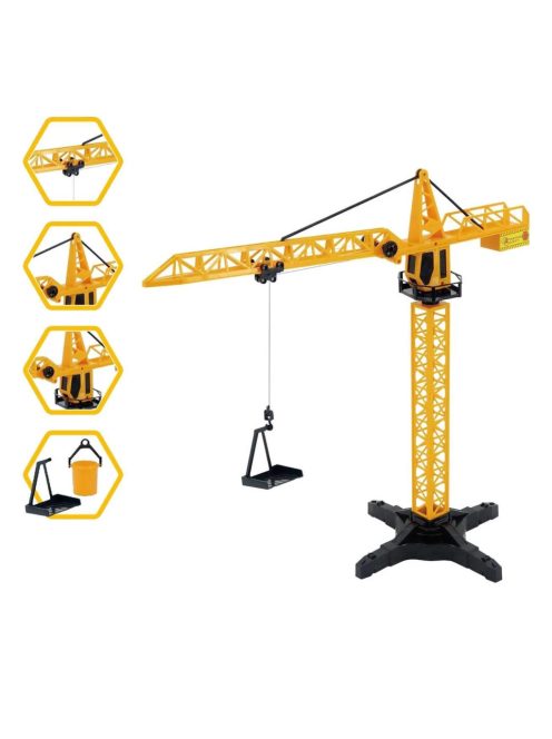 Кран с кабелно дистанционно (55 см), 28x6x42.5cm см., Жълт, 3+ години