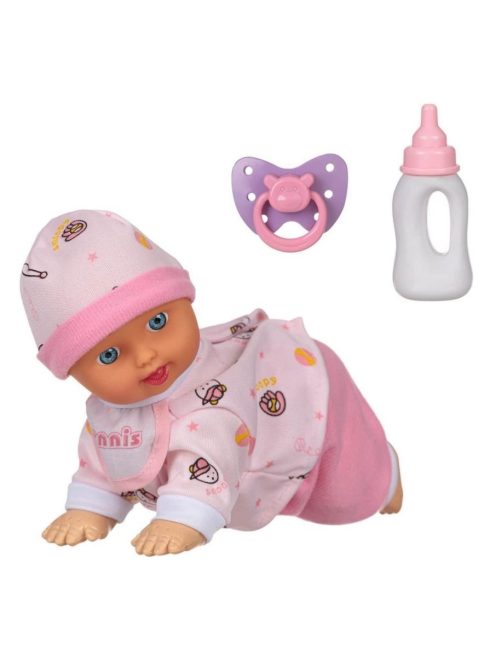 Лазещо Бебе-Кукла (24см), Смее се, плаче и говори Мама - Папа, 24x9.5x16cm , 18+ месеца