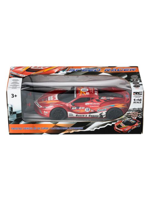 Детска съзтезателна кола 1:16 R/C  27MHz, Радиоуправляем модел, Светлинни ефекти, 34x12.5x15cm