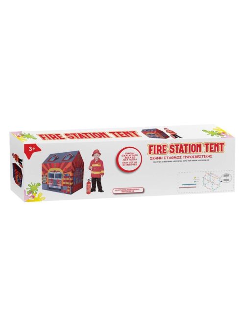 Детска палатка Пожарна станция, 95x72x102cm