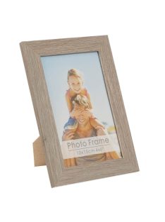   Декоративна дървена рамка за снимки, сив акварел 10х15см