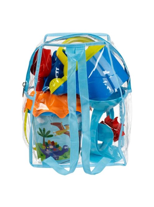 Детски плажен комплект: Раничка с формичка ДИНОЗАВРИ и 5 аксесоара, Джунгла