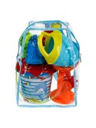 Детски плажен комплект: Раничка с формичка ЗАМЪК и 5 аксесоара, Океан