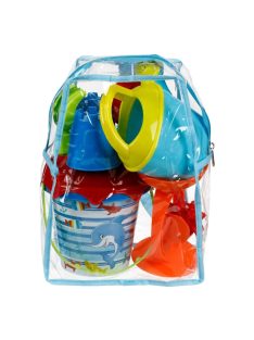   Детски плажен комплект: Раничка с формичка ЗАМЪК и 5 аксесоара, Океан