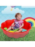 Пясъчник за деца, Цвете, 94х22см., Червен