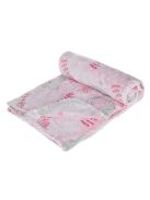 Бебешко поларено одеяло Слонче, 100x80 cm, Розово