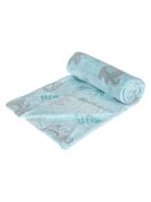 Бебешко поларено одеяло Слонче, 100x80 cm, Син