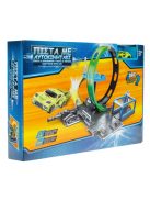 Детска Писта за коли с изстрелващ лупинг въртящ се на 360 градуса и 1 количка, 46x6x29.3cm, 3+ години