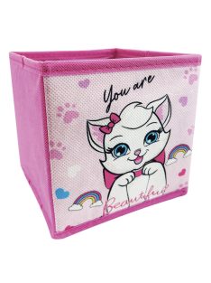   Сгъваем кош за играчки Коте Мари, 15х15х15 см