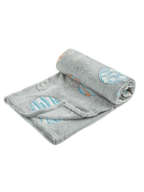 Детско поларено одеяло - фосфорециращо Planet Universe, 140x100cm, Сив