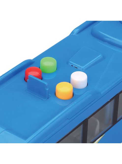 Градски автобус  със звук и светлина, 50x9.5x13cm, 3+ години, Син