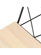 Комплект универсален рафт за стена 2бр - 2 размера, Форма Шестоъгълна, Метал и дърво, 29x10.5x25.5 - 23x10.5x20cm