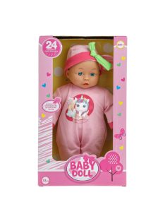   Бебе-Кукла (33см) с меко тяло и биберон, 24 Звуци, 19x9x33 cm , 3+ години