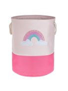 Кош за пране Дъга с дръжки, С бродерия, 40x50 cm