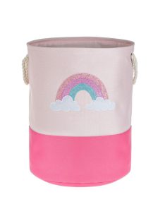   Кош за пране Дъга с дръжки, С бродерия, 40x50 cm