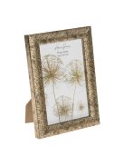 Декоративна релефна рамка за снимки в бронзов brushed ефект, 10x15см