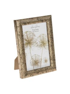   Декоративна релефна рамка за снимки в бронзов brushed ефект, 10x15см