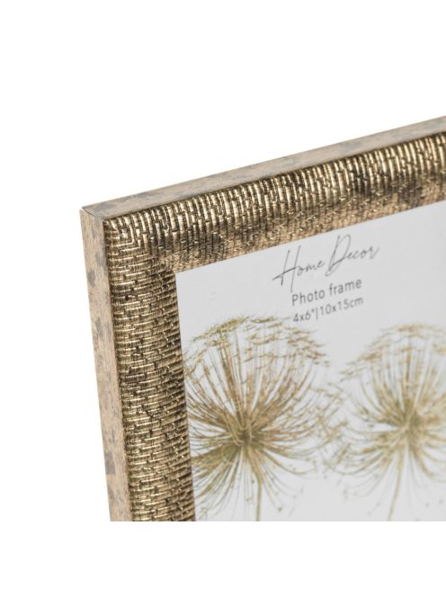 Декоративна релефна рамка за снимки в бронзов brushed ефект, 10x15см