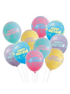   Комплект балони (30ч) Happy Birthday, Латекс, Party balloon set, 30 cm