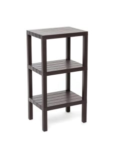   Универсална етажерка на 3 нива, Пластмасова с имитация на дърво, До 60 кг., 38x29x73.5 см