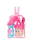 Детски плажен комплект: Раничка с формичка ЕДНОРОГ и 5 аксесоара, Дъга