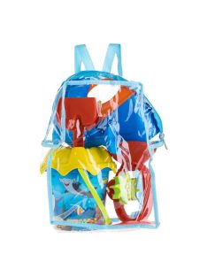   Детски плажен комплект: Раничка с формичка ДЕЛФИН и 5 аксесоара, Океан