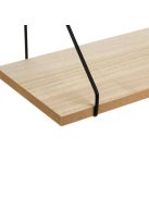 Универсален рафт за стена, Форма триъгълна, Метал и дърво, 40 x 15 x 20 cm