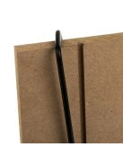 Универсален рафт за стена, Форма триъгълна, Метал и дърво, 40 x 15 x 20 cm