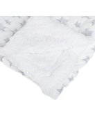 Детско поларено одеяло Grey White Stars, 140x100cm, Бяло